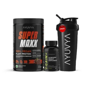 Ayuvya i-Gain+ & SuperMaxx Protein Powder With Free Shaker